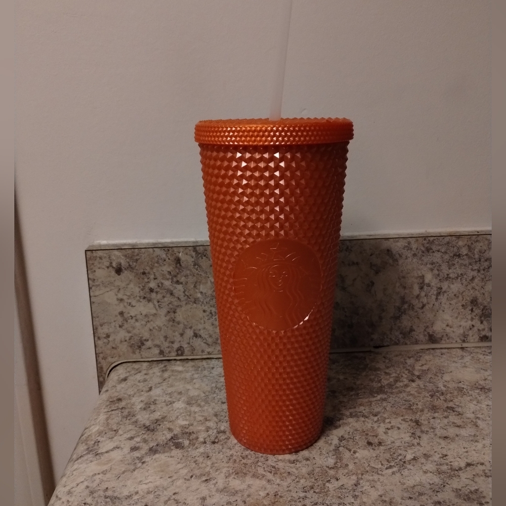 Starbucks Orange Studded Tumbler 24oz